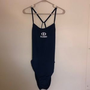 Navy Blue Lifeguard one piece